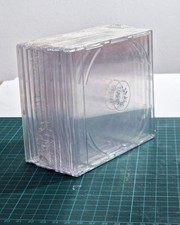 10 CUSTODIE SLIM CASE SLIMCASE Trasparente per CD DVD jewel box