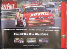 Alfa 156 - 145 - 146 Superturismo poster ufficiale Alfa Romeo Giovanardi 68x95cm