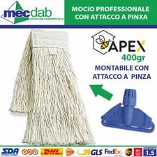 Mocio Professionale In Cotone 400 Grammi Per Attacco a Pinza Mop Cotone Apex