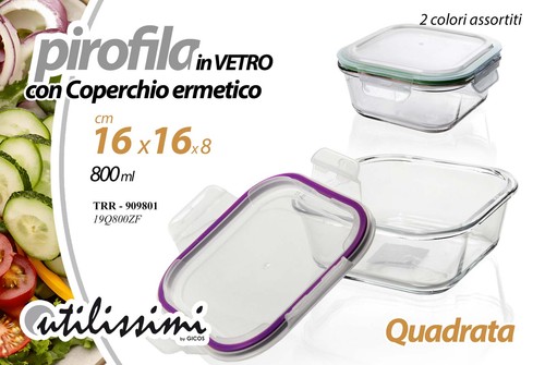 Pirofila forno frigo vetro