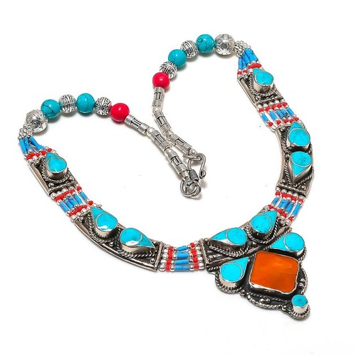 Collana turchese corallo