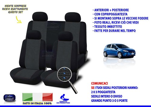 Coprisedili fiat grande - grande, punto