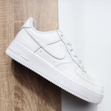 Scarpe da ginnastica originali Nike Air Force 1 per ragazza taglia 3-6 bianche triple