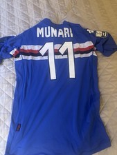 SAMPDORIA MATCH WORN SHIRT MUNARI SEASON 2011/2012 HOME VERSION SERIE B
