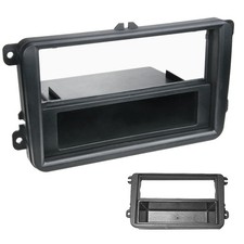 Mascherina Autoradio Stereo 1DIN con Porta Oggetti per Volkswagen Polo 6R/6C