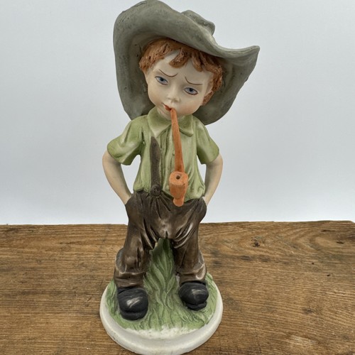 Statuina ragazzo fuma - , pipa