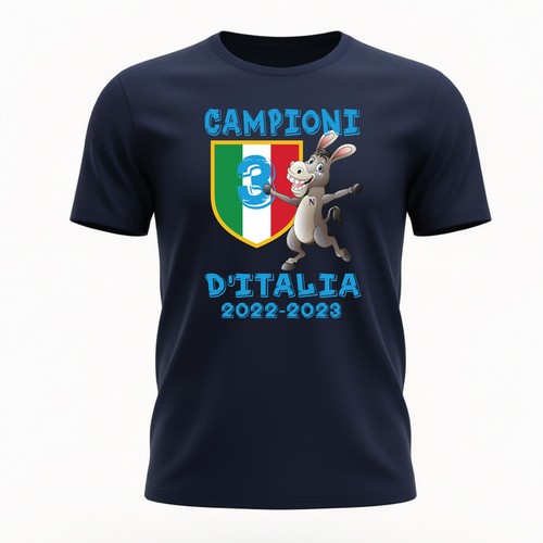 Maglietta blu napoli campioni - napoli,