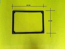 Cornice targa posteriore in plastica nera per targhe vecchio modello - 28 CM X 2