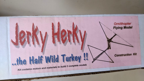 Fying ornithopter balsa model - fying,