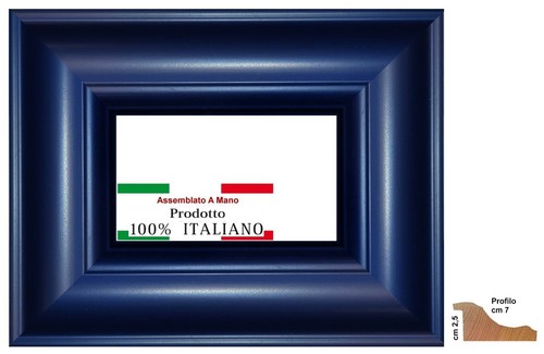 Cornice blu opaca classica - , da