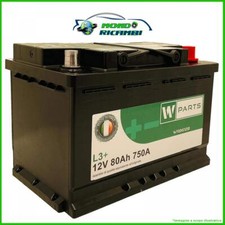 BATTERIA AUTO 80 Ah + 750A |
