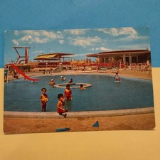 ROMA LIDO  IL KURSAL ( PISCINA DEI BAMBINI) VECCHIA CARTOLINA A COLORI VIAGGIATA