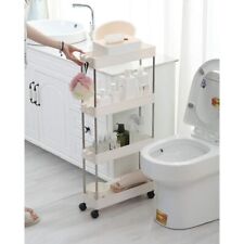Carrello Carrellino Slim Salvaspazio Cucina Bagno Ripostiglio 4 Ripiani e 4Ruote