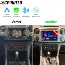 4+64GB Autoradio Android 15 USB GPS Navi für VW Amarok 2010-2021 Carplay RCD210