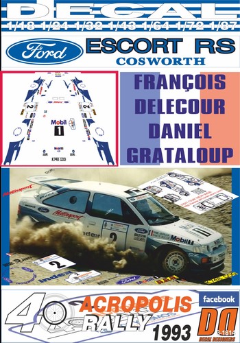 Decal ford escort - escort, rs