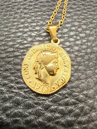 Collana con moneta svizzera