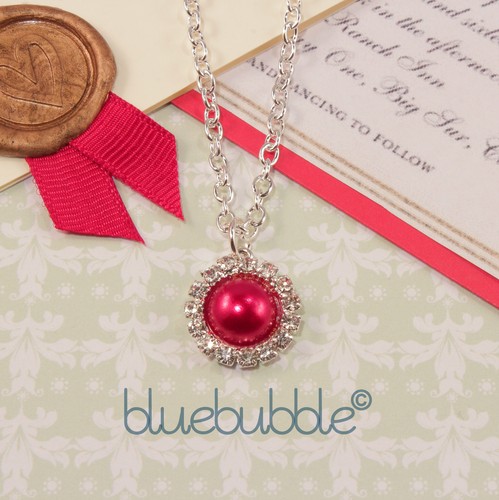 Collana perle diamante stile - collana,