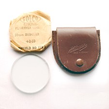 Lente filtro di conversione diametro 50 mm + 2,5D Heliopan custodia cuoio filter