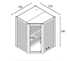 SAUNA FINLANDESE CON STUFA ELETTRICA