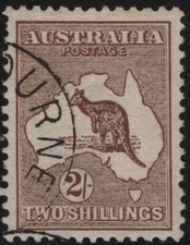 #EXING (06153) Australia 1912  Canguro 2 s. bruno  (N°11)