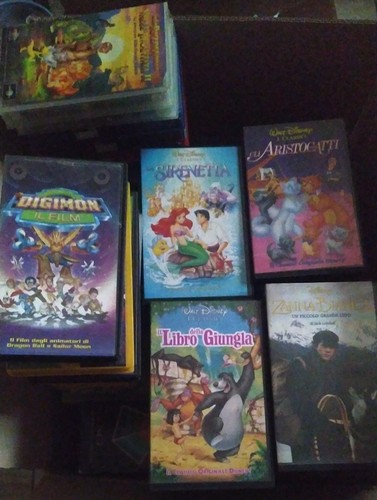 Lotto vhs completo cartoni - lotto, di