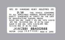 KAWASAKI GPZ 1100  HEADTUBE