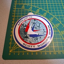 ADESIVO VINTAGE STICKER kleber space spazio apollo 15 scott worden irwin