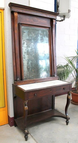 Consolle con specchio - , impero
