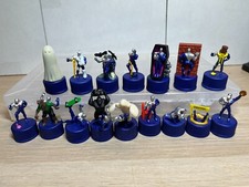 Pepsi Man Pepsiman Figure Bottle Cap Collezione Lotto di 16 ACCIDENT MONSTER FOOD