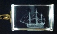 Barca a vela 3D cristallo