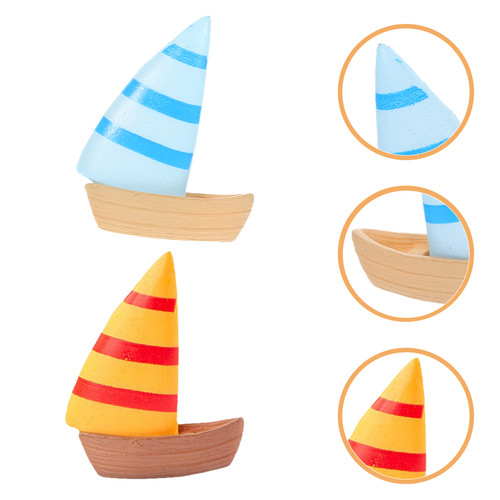 Pcs barca vela miniatura - barca, in