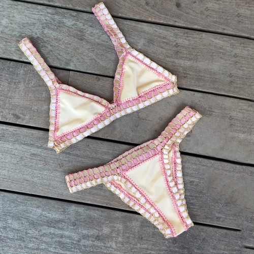 Set micro bikini all uncinetto - bikini, all'uncinetto