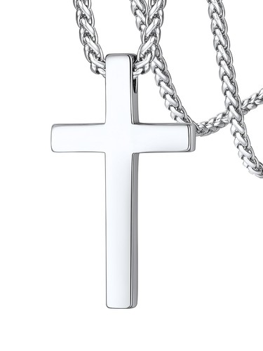 Collana con croce uomo - collana,