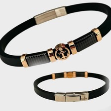 Bracciale uomo in caucciù e