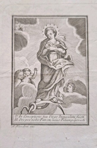 Madonna immacolata santino - madonna, immacolata.