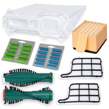 12 sacchetti per aspirapolvere 3 filtri spazzole profumate adatti per Vorwerk Folletto VK135, VK136