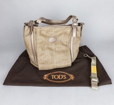 Borsa manici e tracolla - TOD'S - beige kaki - G BAG sacca tote bag - come nuova