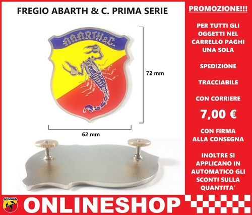 Abarth fregio badge - c.,