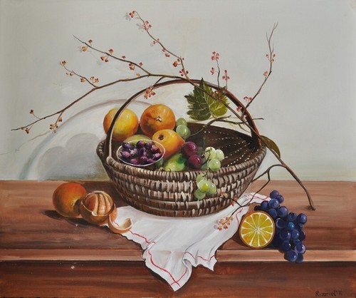Quadro dipinto mano - mano, d'autore