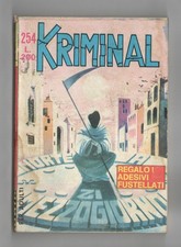 FUMETTO KRIMINAL N°254 MORTE A MEZZOGIORNO 1970 NO ADESIVI