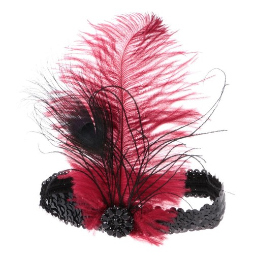 Fascia per capelli con - fascia, piume