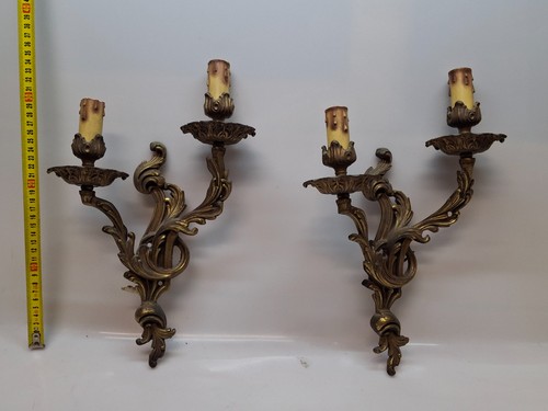 Coppia applique antiche bronzo - coppia,