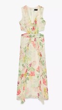 Abito midi Zara floreale senza