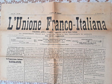 1920  NIZZA - L'UNIONE FRANCO-ITALIANA - GIORNALE ITALIANO EDITO IN FRANCIA VEDI