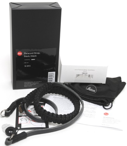Leica paracord strap - leica, nero/nero