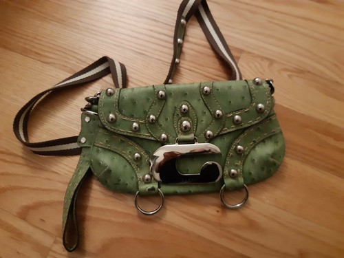 Borsa pelle verde - borsa, in