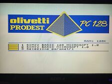 cumputer vintage Olivetti Prodest PC 128 con manuale funzionante