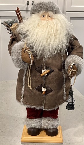 Statuina babbo natale alpino - statuina,
