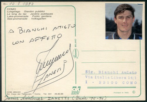 Autografo originale javier - originale,