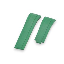 Cinturino in gomma verde 21 mm